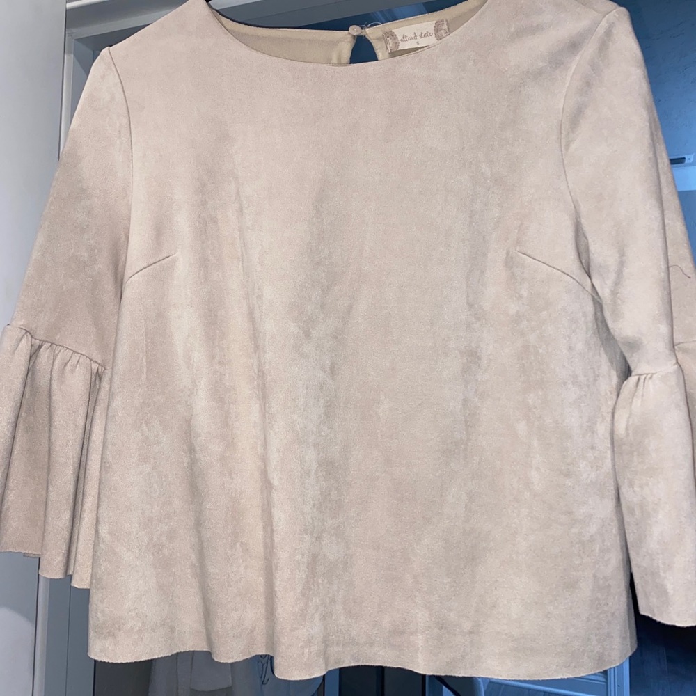 Suede dress shirt